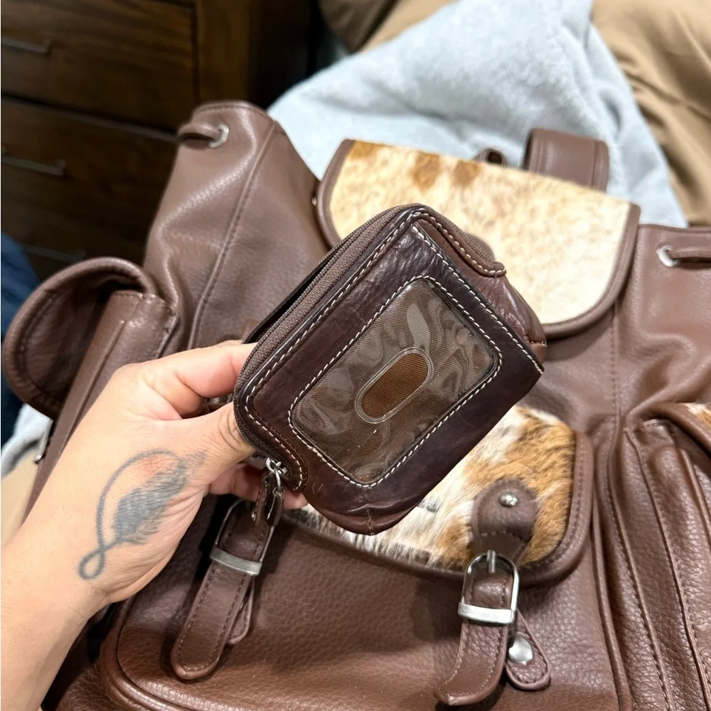 Wrangler Leather Backpack - Picture 5 of 14